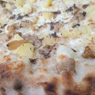 Pizze al pezzo bianche - patate e porcini