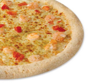 Пицца Сливочная с креветками на традиционном тесте 30 см 