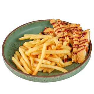 Cotoletta con patatine fritte