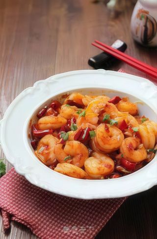 Gambas Con Salsa Picante