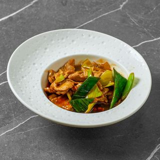 Vitello in salsa curry coconut