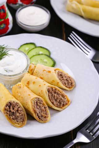 Млинці  з м'ясом (140г)