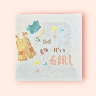 Felicitare "It's a girl"