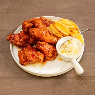 Metà di pollo fritto con salsa barbecue  0.4-0.45 kg