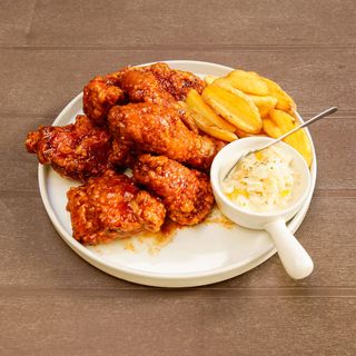 Metà di pollo fritto con salsa barbecue  0.4-0.45 kg