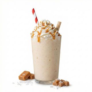 Salted caramel milkshake
