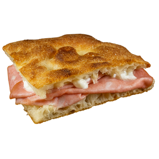 Focaccia con mortadela y burrata (1 Porción)