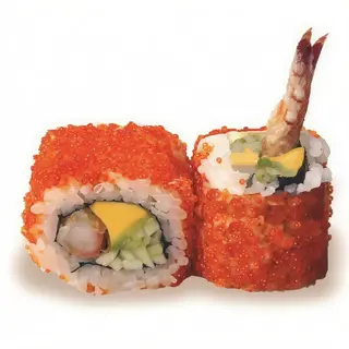 California Ebi Tempura Maki Tobiko (8uds)