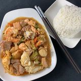 Saté Fruits De Mer Champignons