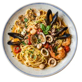 Tagliatelles Fruits De Mer