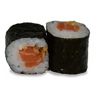 59.Maki de Salmón y Cebolla Crujiente (8 Pzs.) ¡Nuevo!
