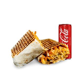 Tacos Poulet + Frites + Salade Coleslaw + Soda 25cl