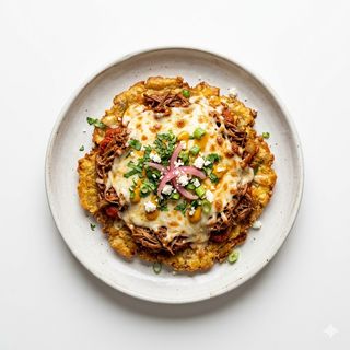 Patacón Gratinado De Carne O Pollo