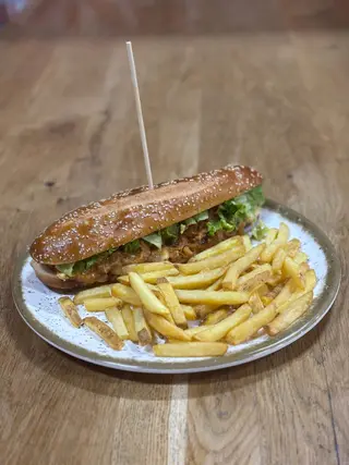PORK PHILLY CHEESESTEAK