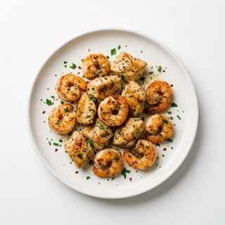 Gambas Con Pollo Salteadas