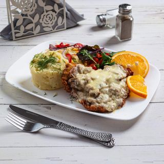 Kotlet schabowy po kaszubsku﻿