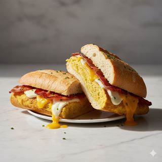 Baguette de tortilla de patata