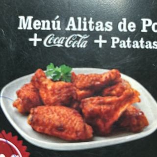 Menú Alitas de pollo