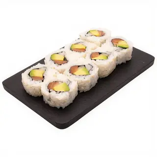 uramaki salmón, aguacate y pepino, bandeja (8 uds.)
