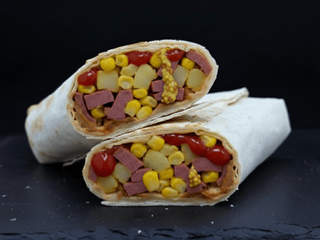 Шаурма мисливська з ковбасками