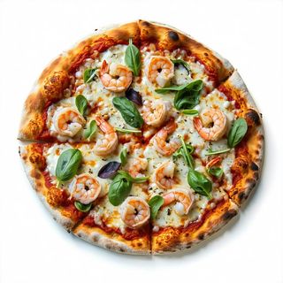 Rughetta, gamberetti e maionese