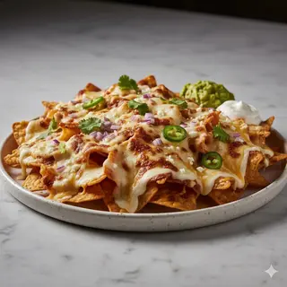 Nachos Con 3 Quesos