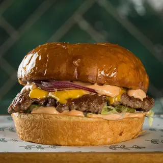 Classic single smash burger