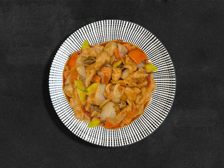 Pollo Frito Con Salsa De Yu Xiang