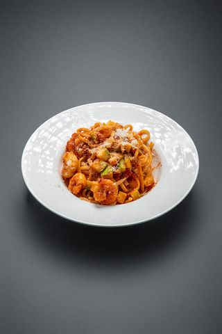 Спагетти С Тигровыми Креветками (350г)