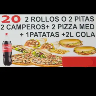 Menú 2 Pitas