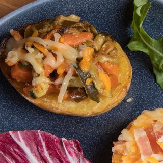 Vegetable potato skins