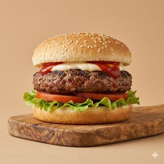 Panino con hamburger