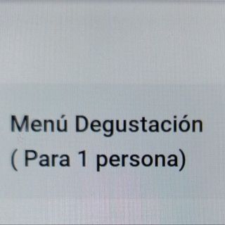 Menú Degustación ( Para 1 persona)