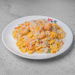 arroz frito con gambas