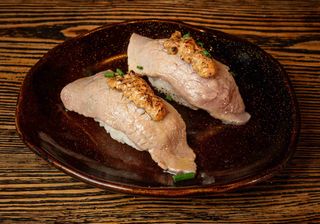 Nigiri solomillo de ternera y foie