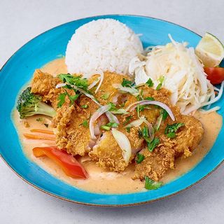 Ryba pieczona w sosie Thai Curry