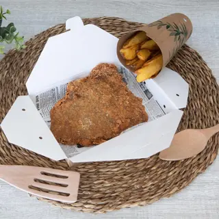 Cachopo Agridulce Con Su Guarnición