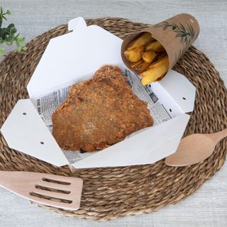 Cachopo Agridulce Con Su Guarnición