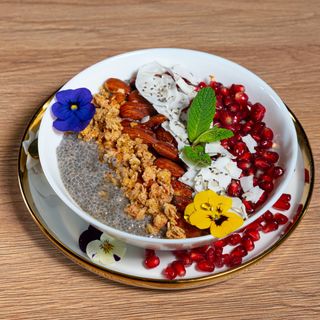 Chia Pudding cu Rodie( Lapte de Migdale)