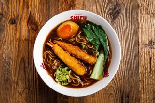 Ebi tempura ramen