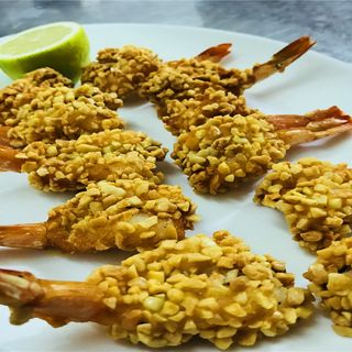 -116-Langostinos Fritos Almendrados