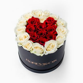 Caixa de Rosas com Coração