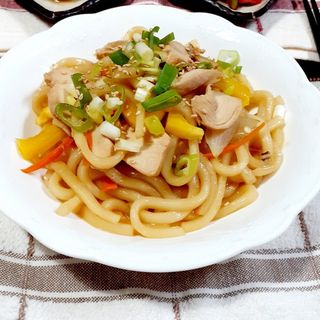 67. Udon con pollo