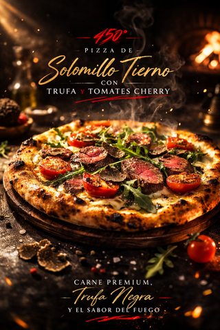 Pizza de Solomillo Tierno con Trufa