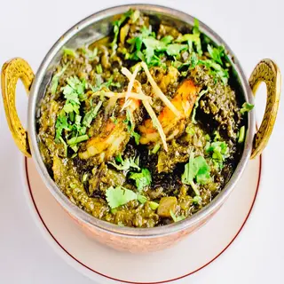 Sag Prawn com Arroz
