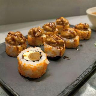 Pieczone z krewetkami