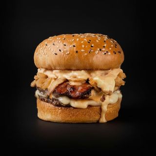 Crispy Onion Burger Doble