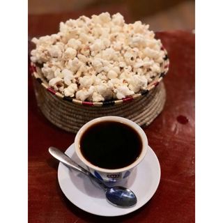 Ethiopian Coffee With Popcorn