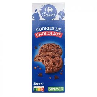 Galletas Cookies sin Aceite de Palma Carrefour 200 Gr.