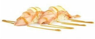 112 Sake flambé cheese